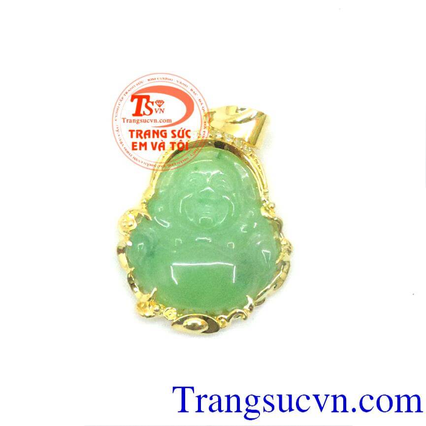 Mặt Di Lặc bọc vàng tinh tế