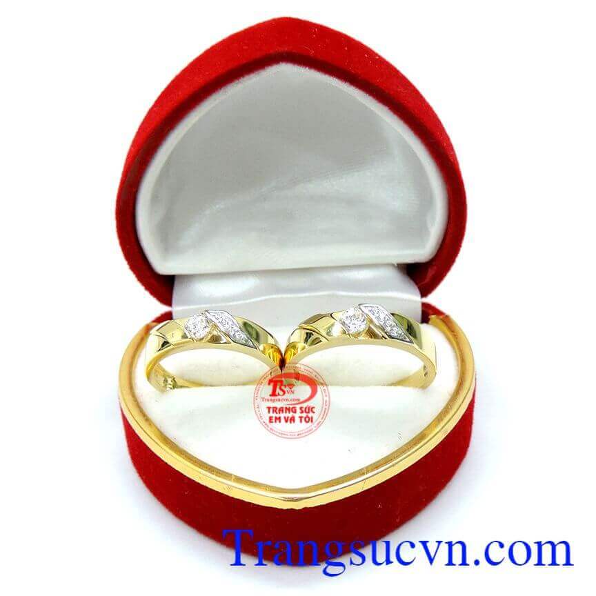 Nhẫn cưới đẹp 10k, nhận đặt làm nhẫn cưới thiết kế theo yêu cầu, đảm bảo chất lượng