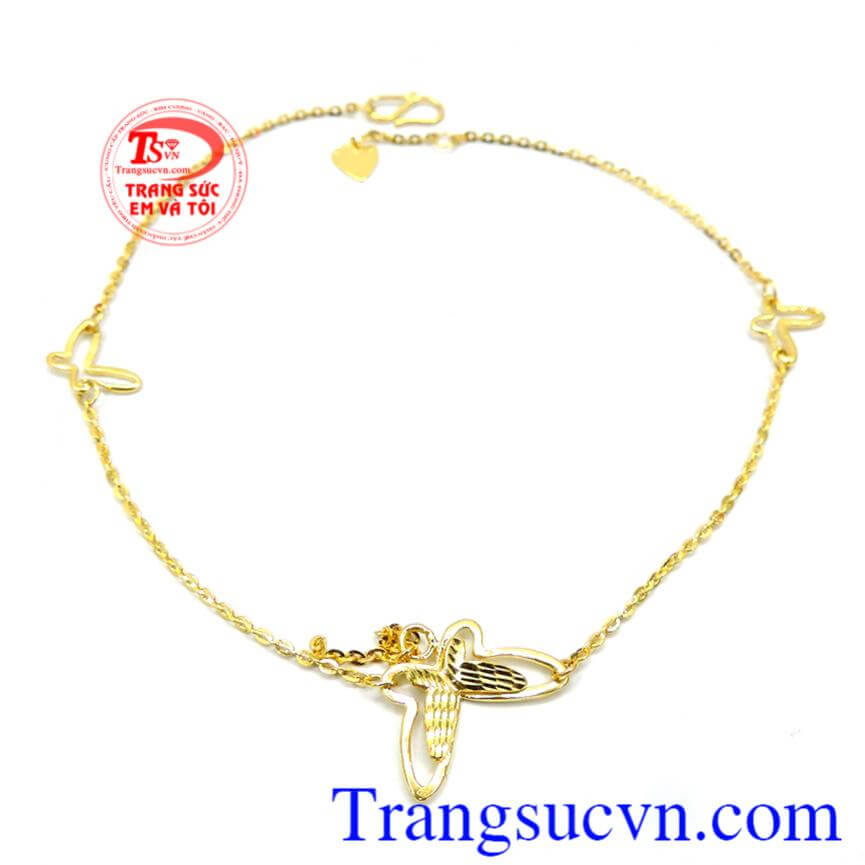 Lắc vàng chân nữ