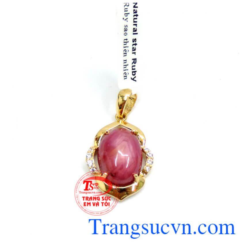 Mặt nữ đá quý ruby tuyệt hảo