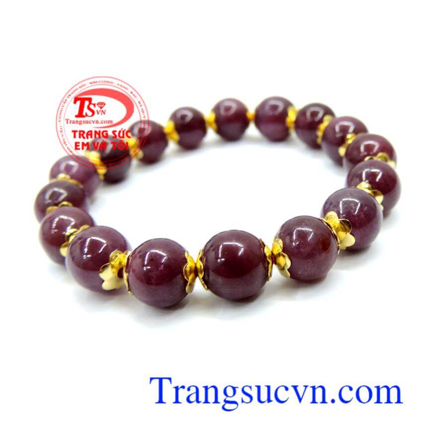 Vòng tay mận chín ruby đẹp