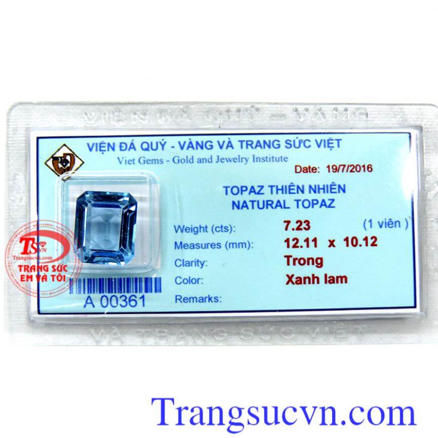 Đá quý topaz ép vỉ đẹp