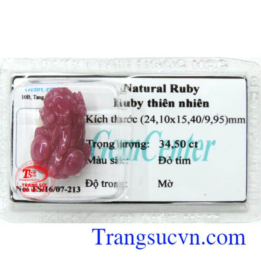 Natural Ruby ép vỉ 