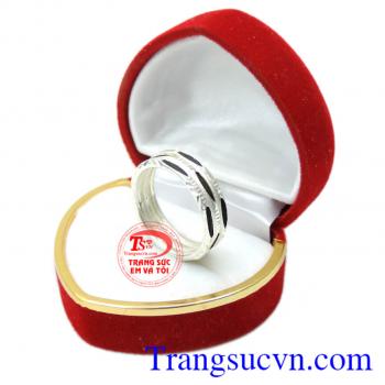 Nhẫn bạc nam lông đuôi voi đảm bảo chất lượng,nhẫn nam lông đuôi voi,nhẫn lông đuôi voi 3 sợi,đeo ngón giữa,giao toàn quốc