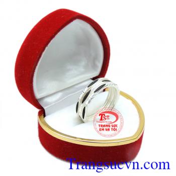 Nhẫn bạc nam lông đuôi voi đảm bảo chất lượng,nhẫn nam lông đuôi voi,nhẫn lông đuôi voi 3 sợi,đeo ngón giữa,giao toàn quốc