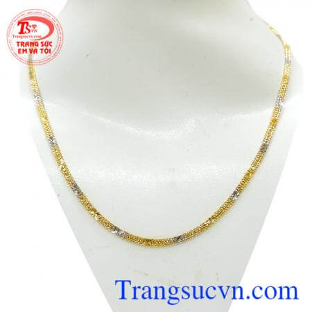 Dây vàng 10k mảnh , dây chuyền 10k mảnh thiết kế tinh tế, kiểu dáng sang trọng hợp thời trang, dễ phối đồ