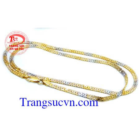 Dây vàng 10k mảnh , dây chuyền 10k mảnh thiết kế tinh tế, kiểu dáng sang trọng hợp thời trang, dễ phối đồ