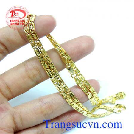 Dây chuyền nam vàng tây sang trọng, tinh tế