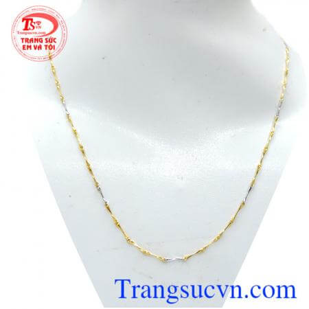 Dây nữ phút giây ngọt ngào, dây nữ 10k thiết kế tinh tế, đốt khúc xoắn mảnh đơn giản mà sang trọng tinh tế, dây chuyền nữ thời trang, giao hàng toàn quốc