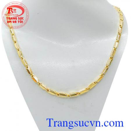 Dây chuyền manly cho nam, dây chuyền nam cá tính men lỳ cho phái mạnh, dây chuyền vàng 10k chuẩn chất lượng