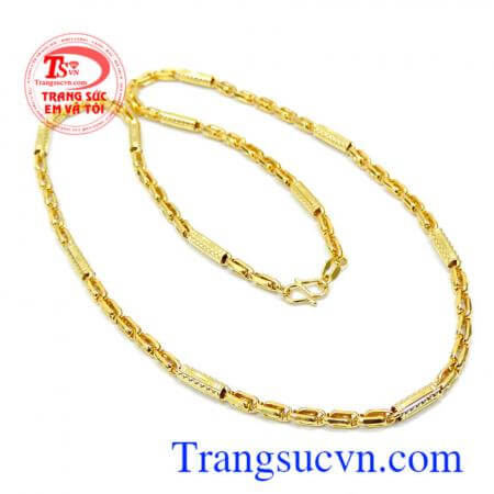 Dây chuyền chuyền nam vàng tây sang trọng