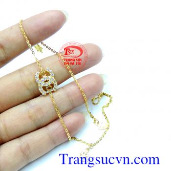 Lắc chân vàng Chanel