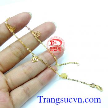 Lắc chân vàng đẹp