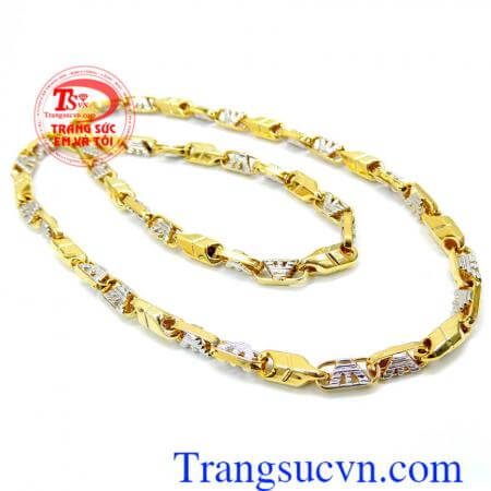Dây nam vàng say mê, dây chuyền nam vàng tây giá chuẩn, dây chuyền nam vàng thiết kế tinh tế, hợp thời trang