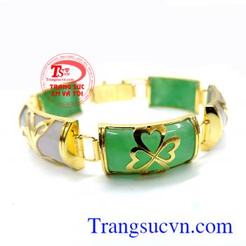 Chiếc Lắc tay vàng ngọc cẩm thạch,dành cho nữ đeo.