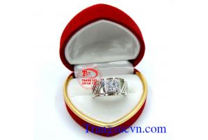 Nhẫn vàng trắng sang trọng