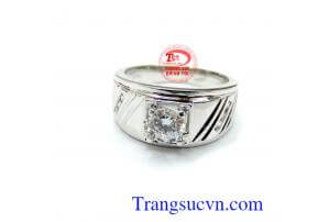 Nhẫn vàng trắng sang trọng