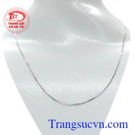 Dây vàng trắng 18k sáng