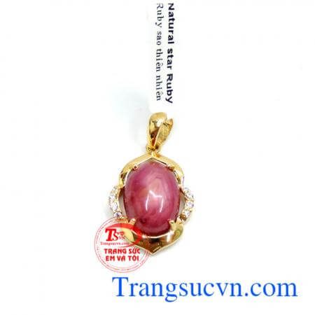 Mặt nữ đá quý ruby tuyệt hảo