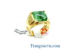 Nhẫn nam ngọc jadeite chuẩn