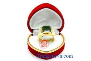 Nhẫn nam đá quý kiểu dáng sang trọng, nhẫn nam vàng tây giá chuẩn