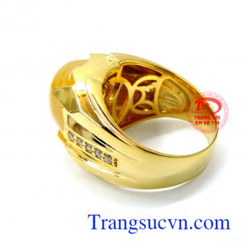 Nhẫn nam vàng tây mệnh Kim Hoặc Thủy, nhẫn nam uy tín