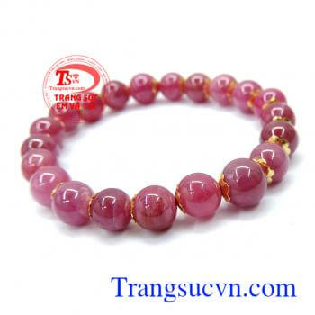 Vòng tay ngọc nữ đẹp, vòng tay, chuỗi hạt Ruby đẹp, sang trọng. 