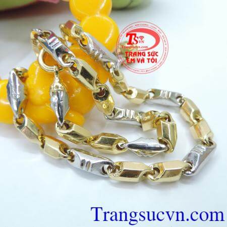 Dây chuyền nam vàng tây sang trọng. Dây nam 14k mạnh mẽ