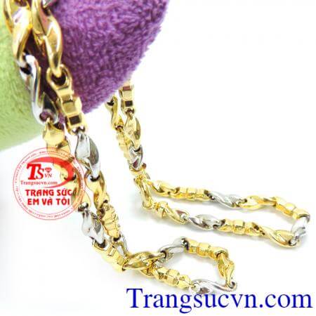 Dây vàng phong cách 14k sáng