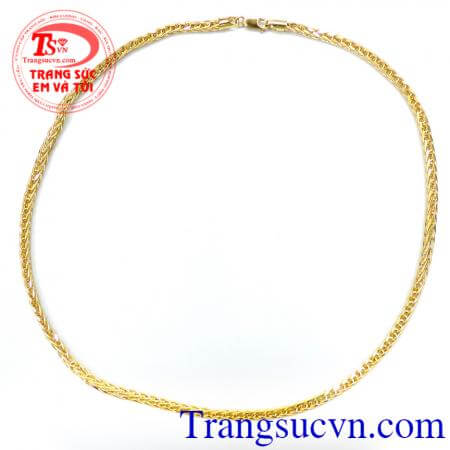 dây chuyền vàng đẹp, dây vàng giao hàng toàn quốc, có giấy kiểm định, Dây chuyền italy 10k nhập
