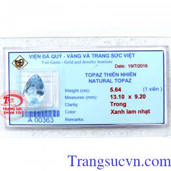 Topaz hình giọt nước thiên nhiên