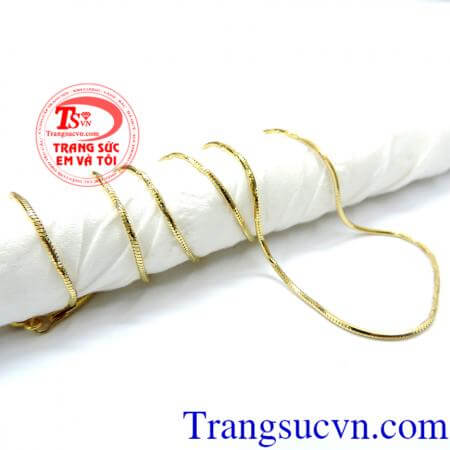Dây chuyền nữ vàng tây sang trọng