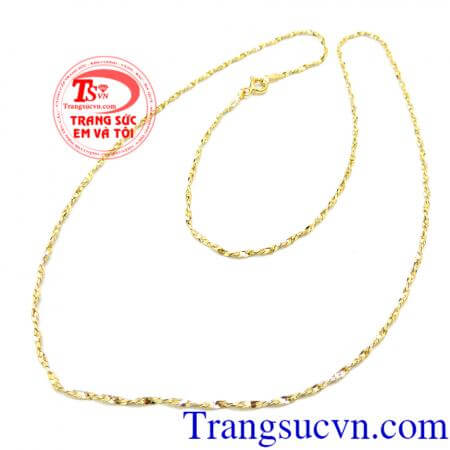Dây vàng nữ thiết kế nhẹ nhàng