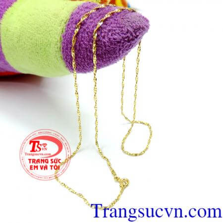 Dây chuyền nữ vàng tây sang trọng
