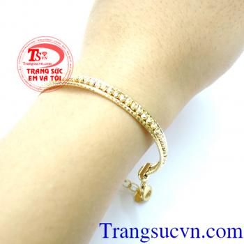 Lắc nữ Ý xinh xắn, lắc vàng tây nhập khẩu.