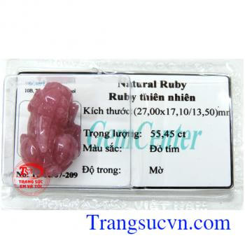 Tỳ hưu ruby ép vỉ thiên nhiên