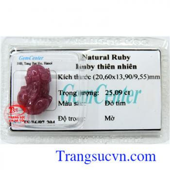 Tỳ hưu ruby thiên nhiên ép vỉ nhỏ