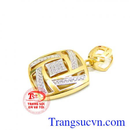 Bán mặt dây chuyền vàng tây 10k giá rẻ kiểu dáng hiện đại nữ tính. Mặt dây nữ sang trọng giá rẻ
