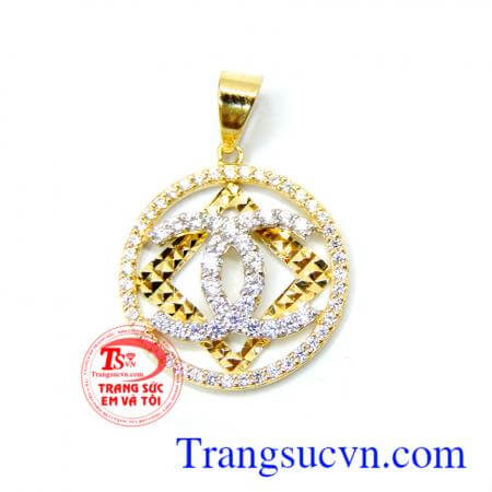 Mặt dây vàng tây hiệu chanel