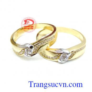 Nhẫn cưới vàng tây đẹp