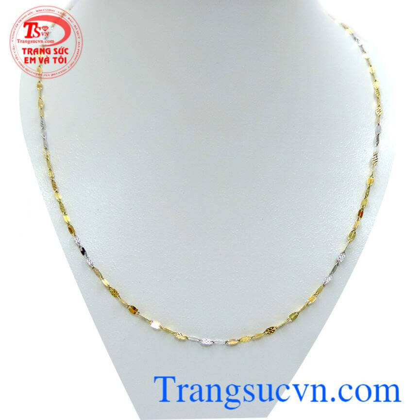 Dây chuyền vàng ý 18k dạng mảnh