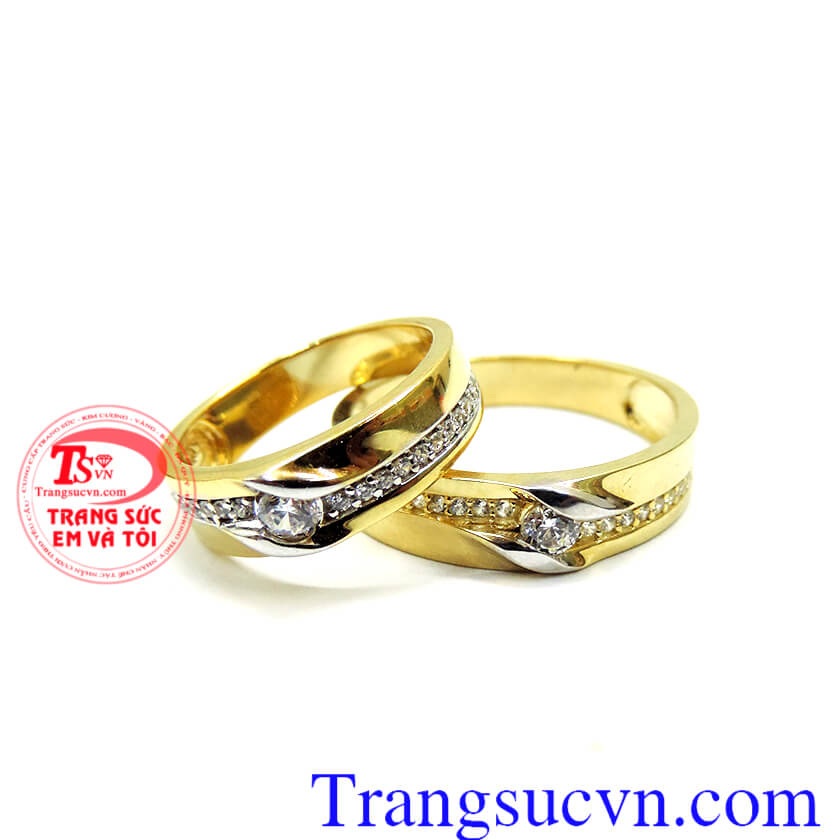 Nhẫn cưới vàng giá rẻ đẹp sang trọng kinh tế cho đôi bạn trẻ