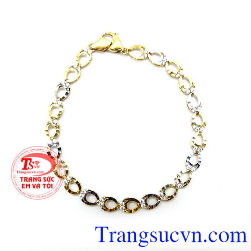 Lắc nữ vàng tây korea đẹp