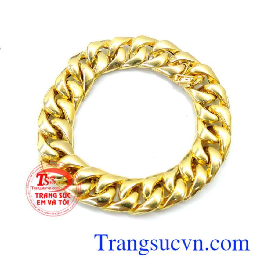 Lắc tay vàng 10k nam tính