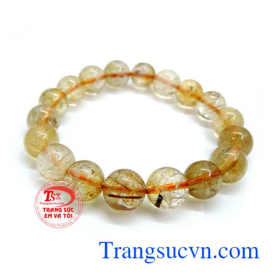 Chuỗi thạch anh tóc vàng 11.7 ly 