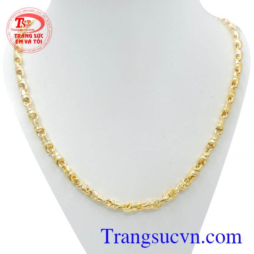 Dây chuyền vòng cổ vàng nam