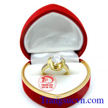Nhẫn nữ vàng tây xinh quý phái dành cho phái nữ