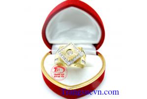 Nhẫn nam vàng tây kiểu đẹp