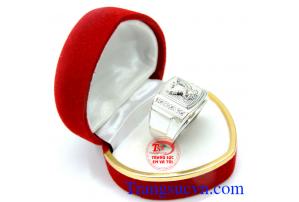 Nhẫn nam vàng trắng đại bàng