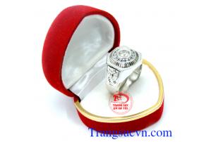 Nhẫn Nam Vàng Trắng sang trọng